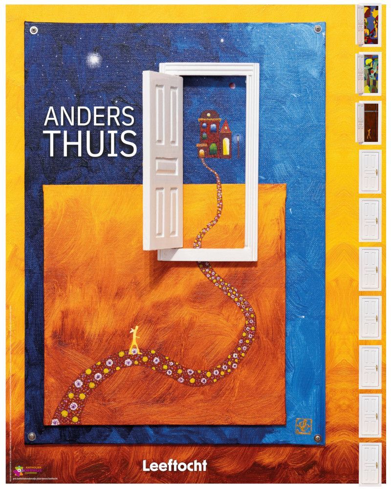 Affiche jaarthema 'Anders thuis'