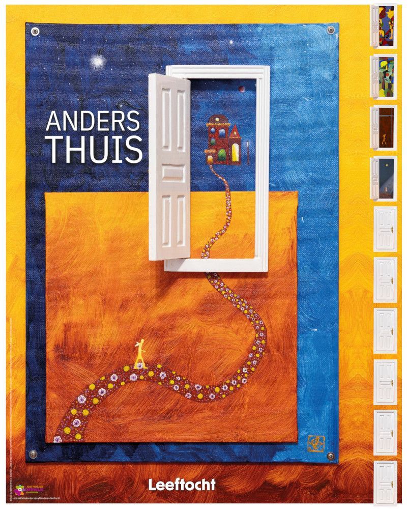 Affiche jaarthema 'Anders thuis'