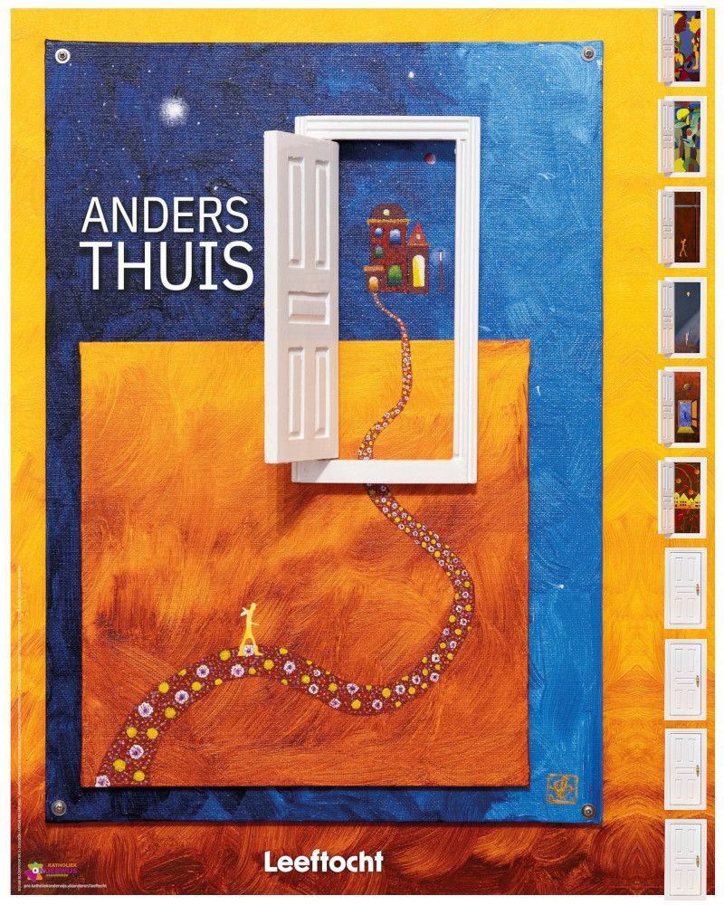 Affiche jaarthema 'Anders thuis'