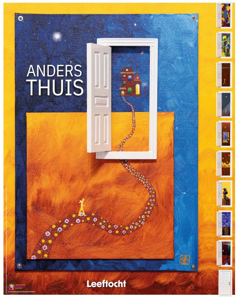 Affiche jaarthema 'Anders thuis'