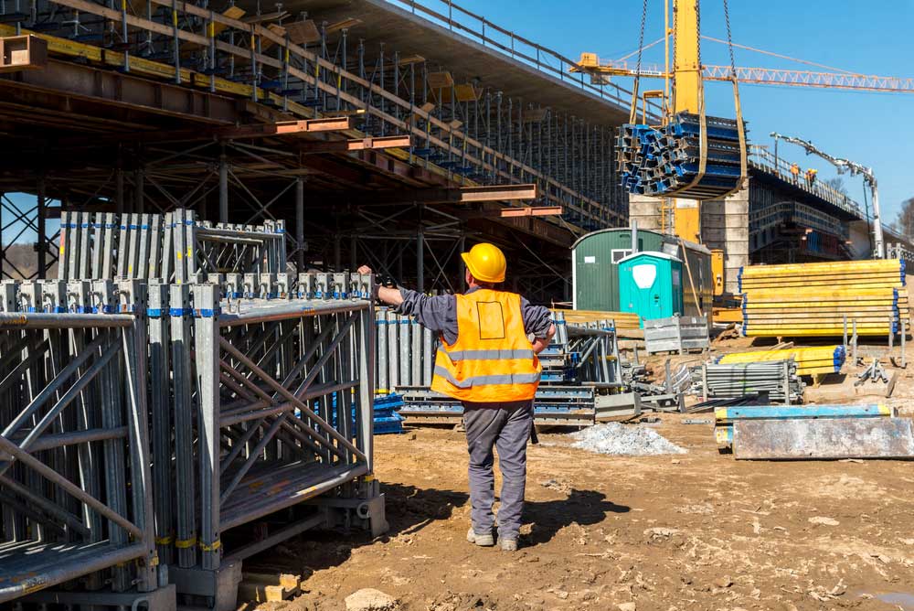 View On The Concrete Pouring On The Construction — Easy Mix Concrete in Charmhaven, NSW