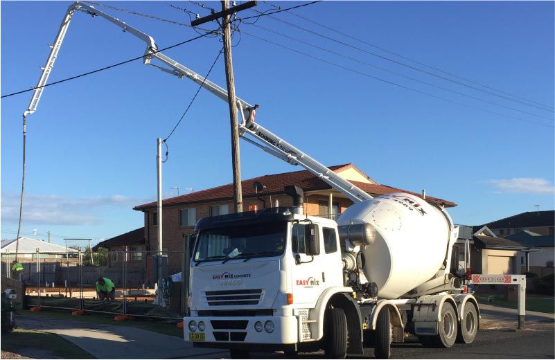 Side Left Concrete Mixer Truck — Easy Mix Concrete in Berkeley Vale, NSW