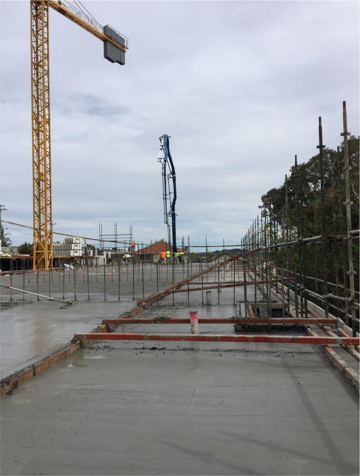 View Construction Concrete In Building — Easy Mix Concrete in Berkeley Vale, NSW