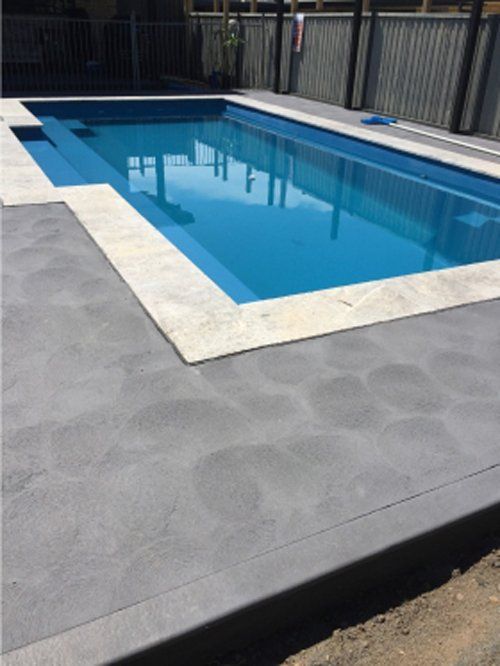 Concrete In Swimming Pool — Easy Mix Concrete in Berkeley Vale, NSW
