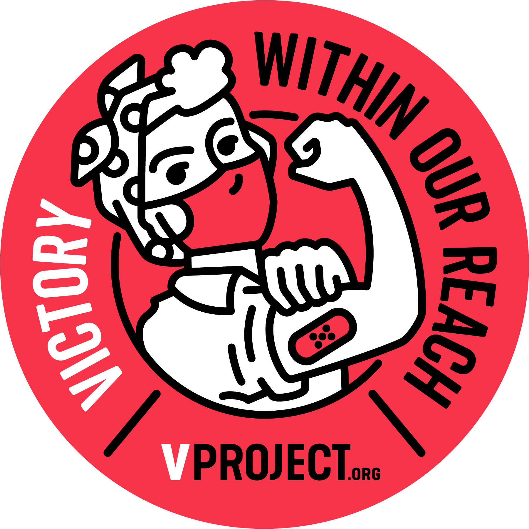 VProject Logo - Victory over COVID-19 through Vaccination
