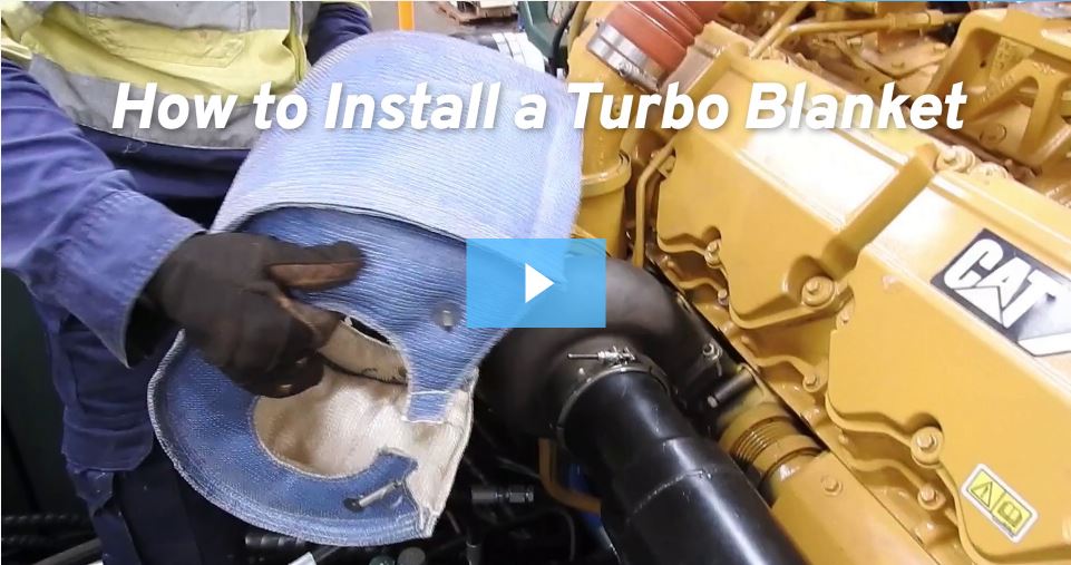 How to install thermal exhaust blankets