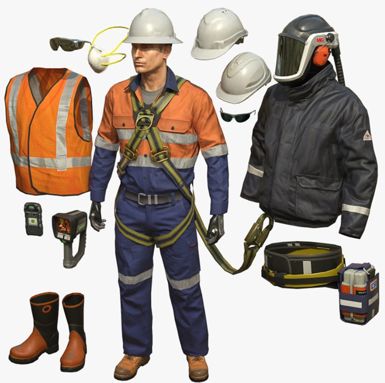 Personal protective equipment for mine workers.