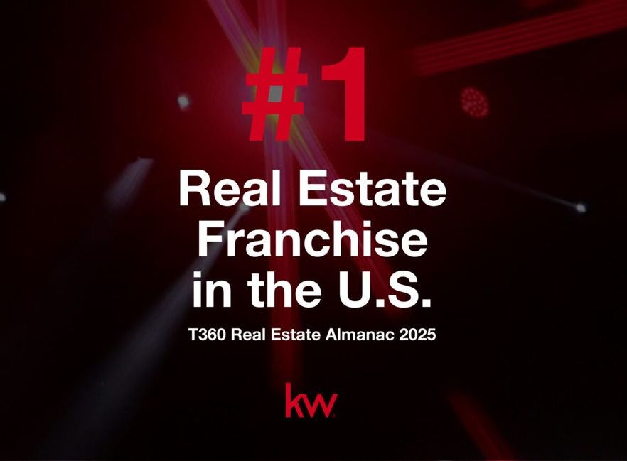A sign that says # 1 real estate franchise in the u.s.
