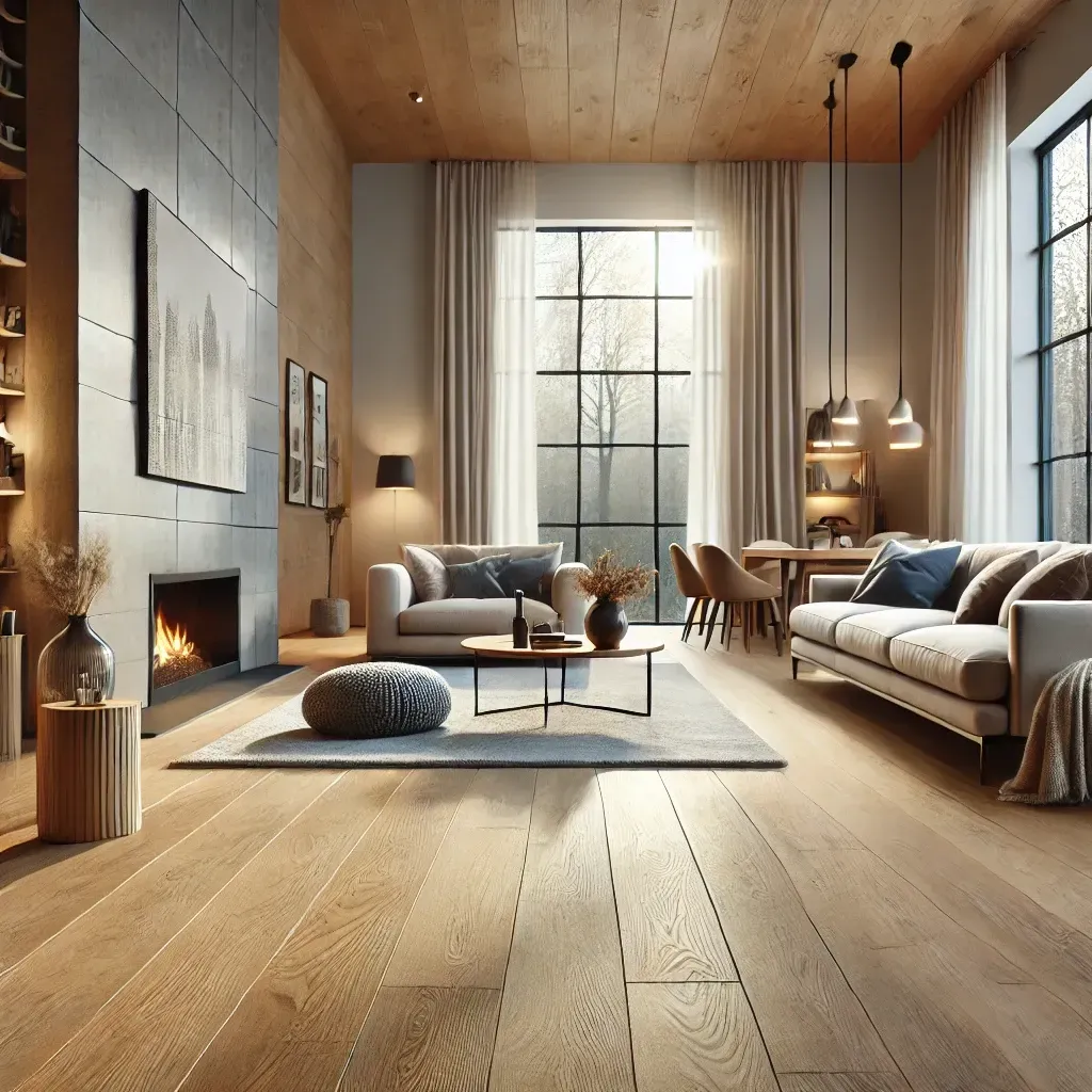 A living room in Winter Park, Florida, with waterproof flooring