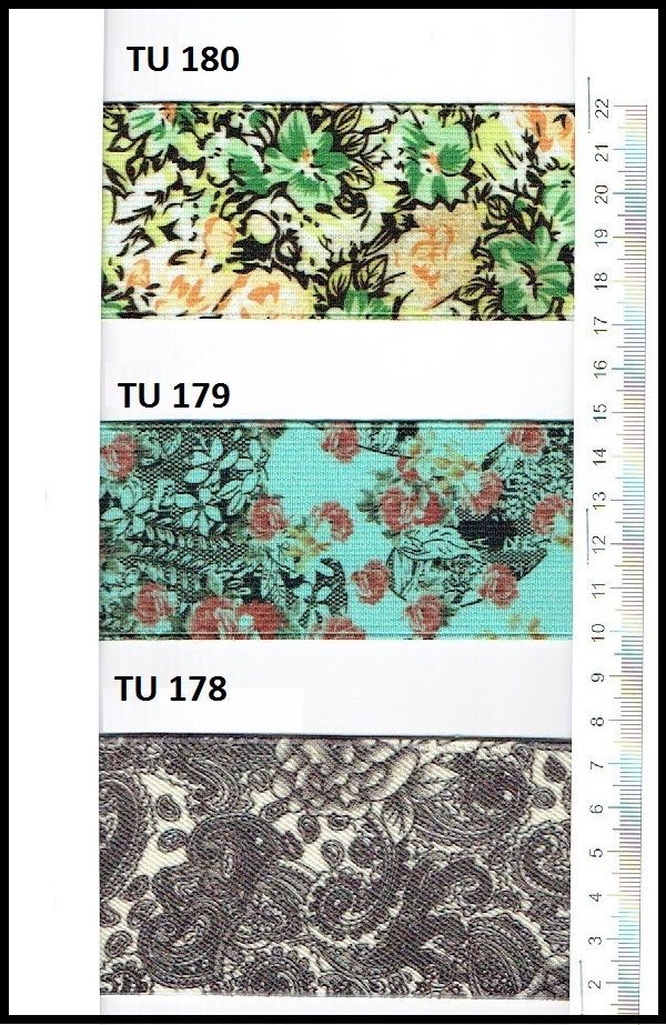 A ruler with three different patterns on it