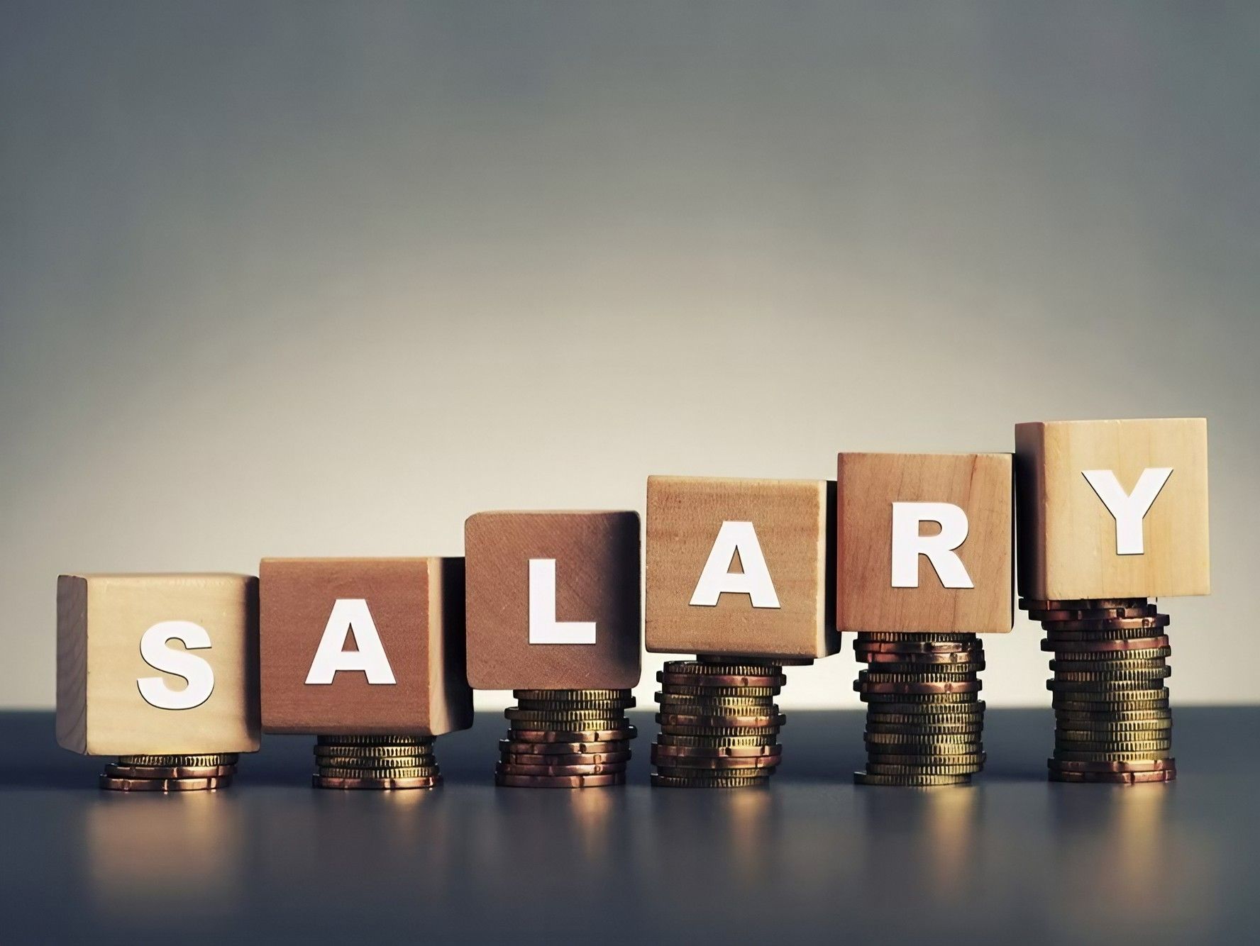 The Word Salary Is Written on Wooden Blocks — Early Bird Accounts in Tamworth, NSW