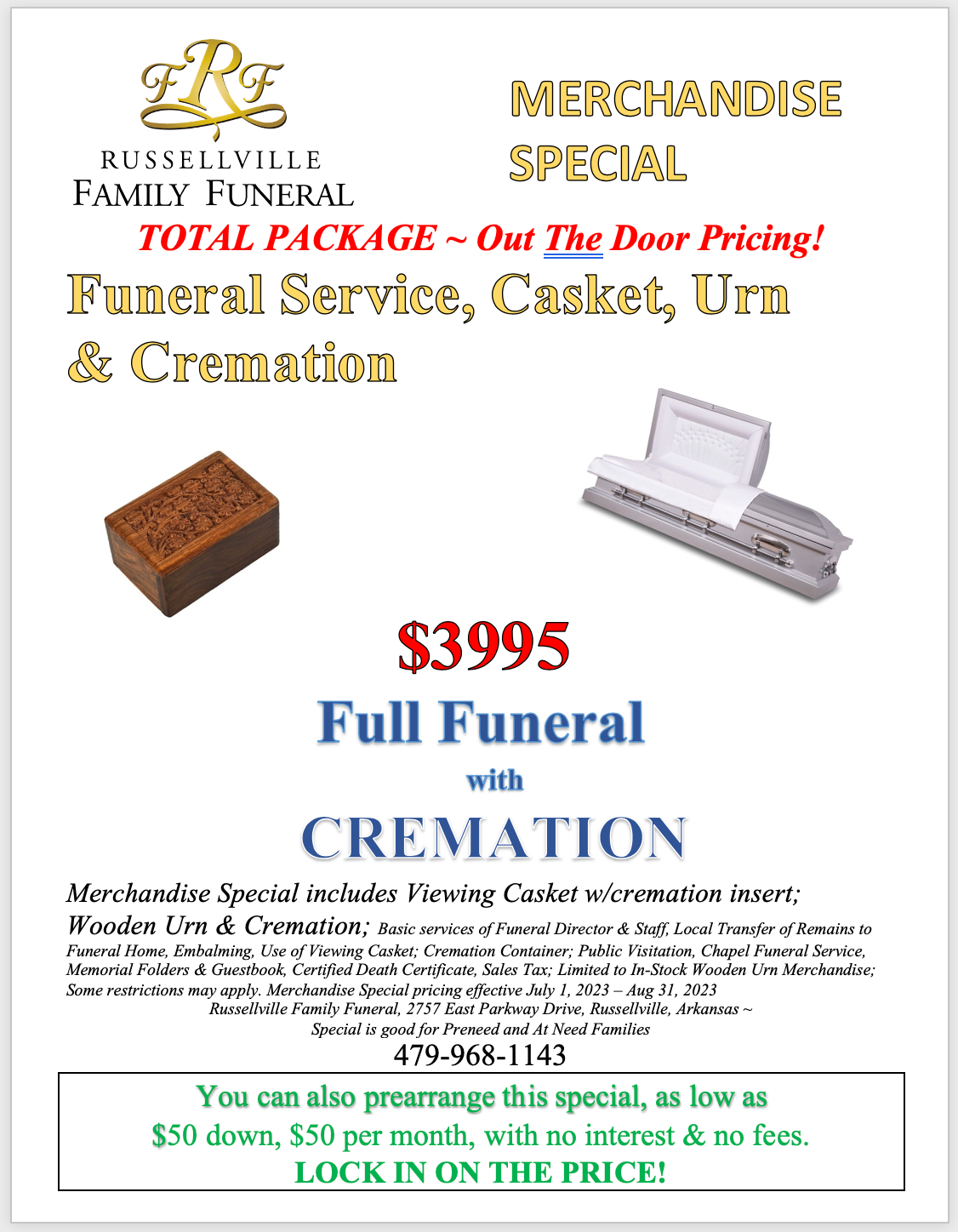 Services Overview Russelville Family Funeral Home