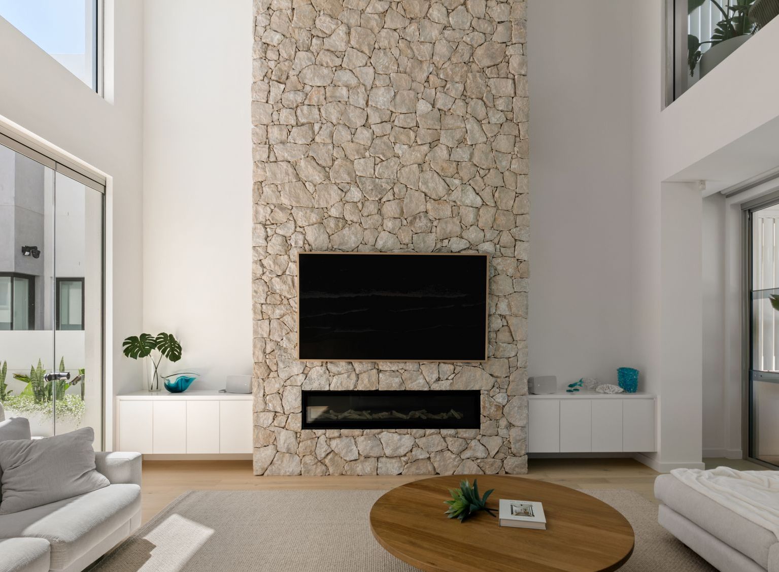 stonework in the garden