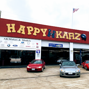 Front of Happy H Karz in Houston, TX