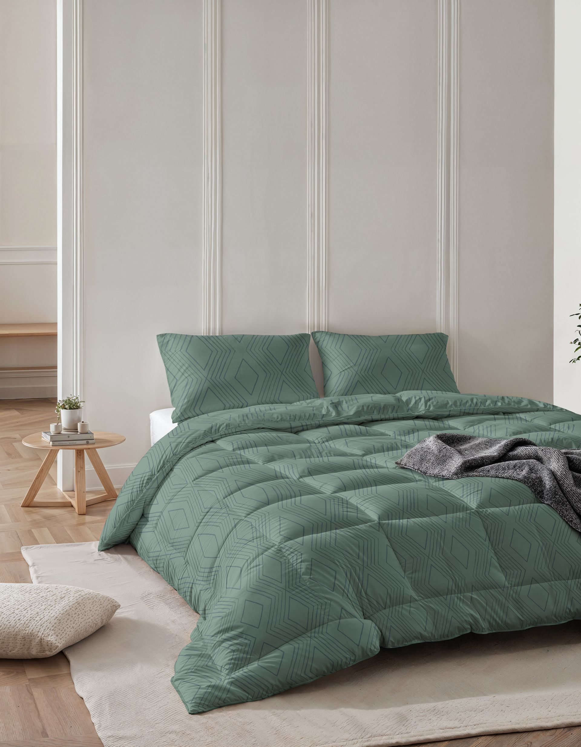 All-in one Lazy dekbed Dorian Met Kussenslopen