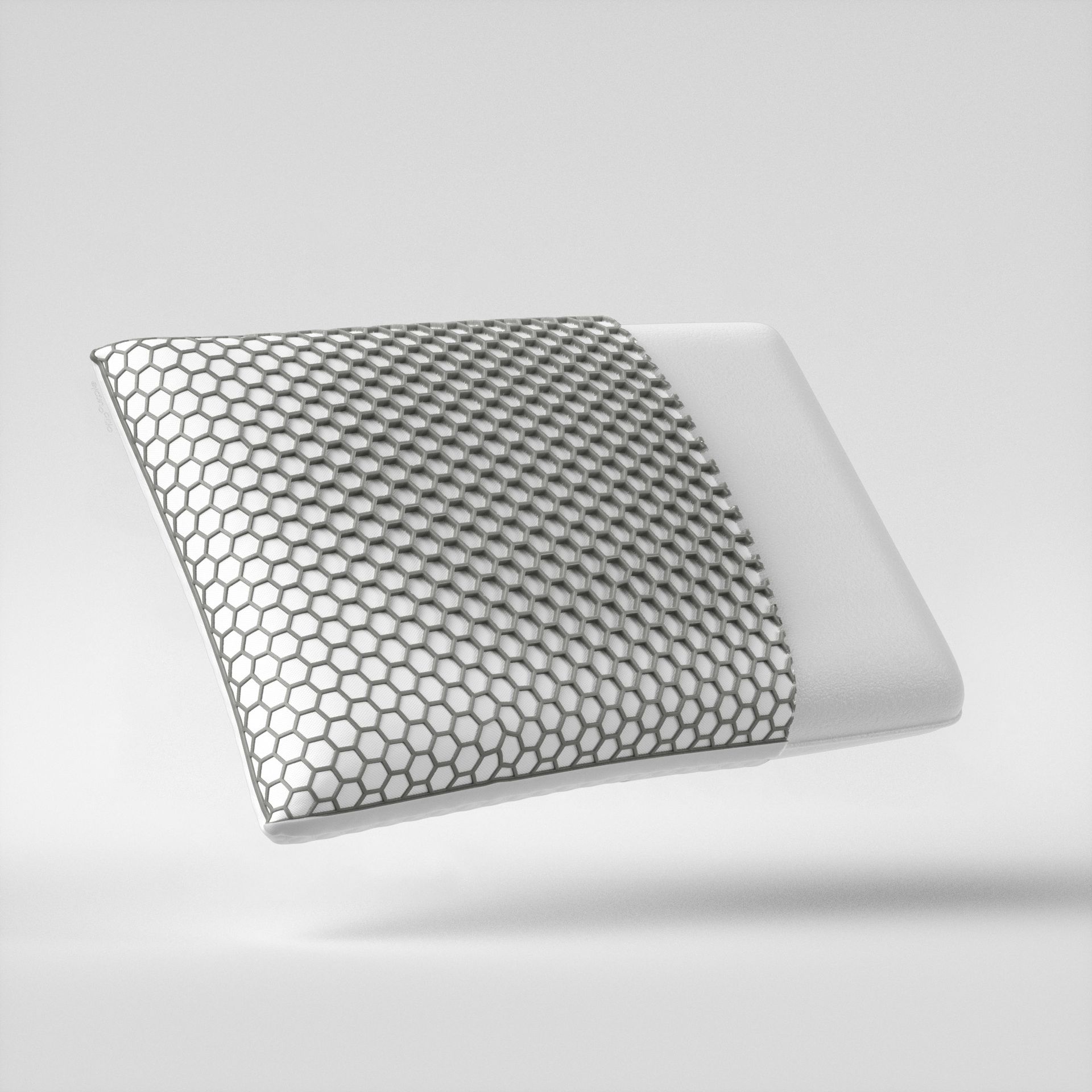 TPE Traagschuim Vaste Kern Grijs 60 x 40 x 13