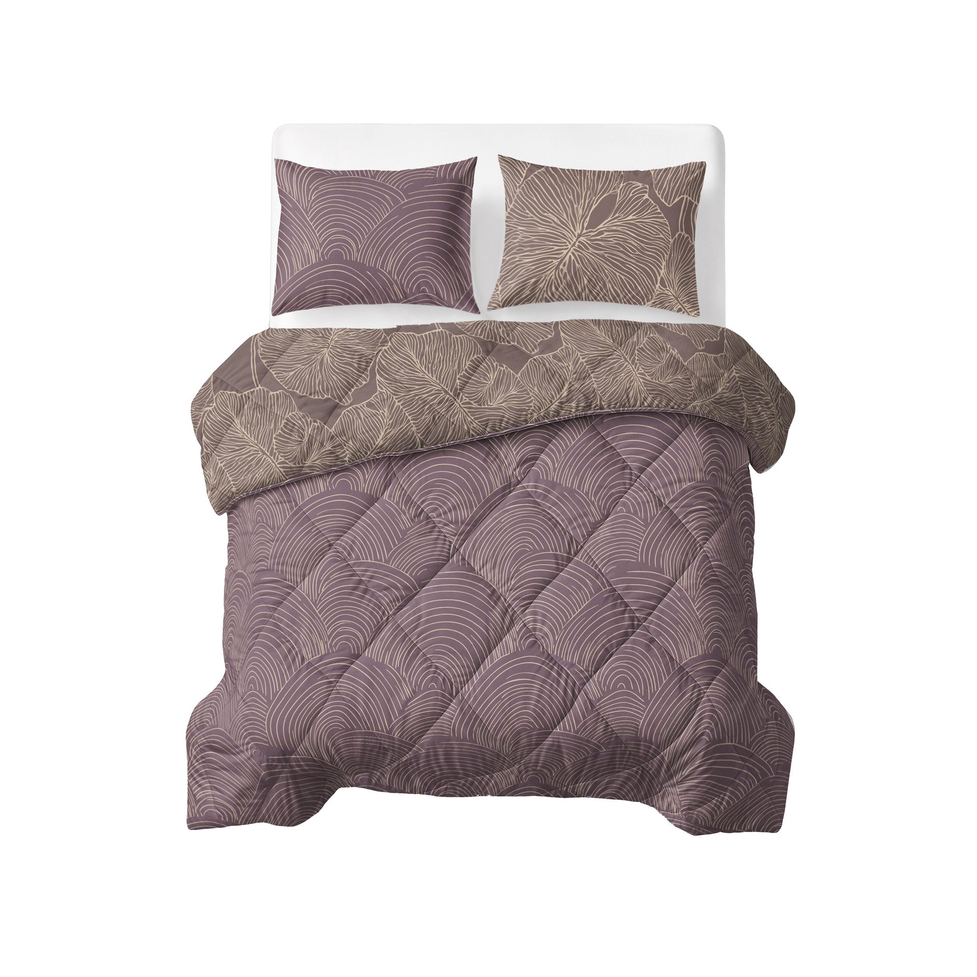 Lazy Dekbed Dreamy Mauve Met Kussenslopen