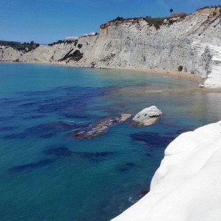 Scala dei Turchi con il golfo