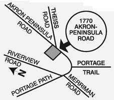 Professional Self Storage — Mutual Mini Storage Map in Akron, OH