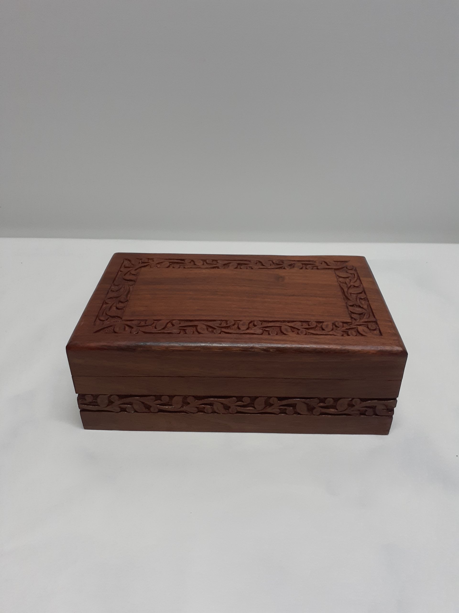 Lightly Carved Cedar Wood Urn - Sydney, NSW - Compass Pet Heritage Cemetery & Crematorium