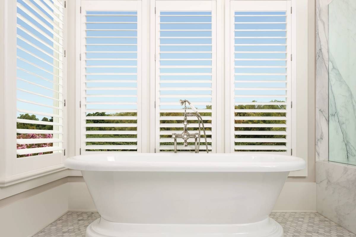 Hunter Douglas Palm Beach™ Polysatin™ Vinyl Shutters
