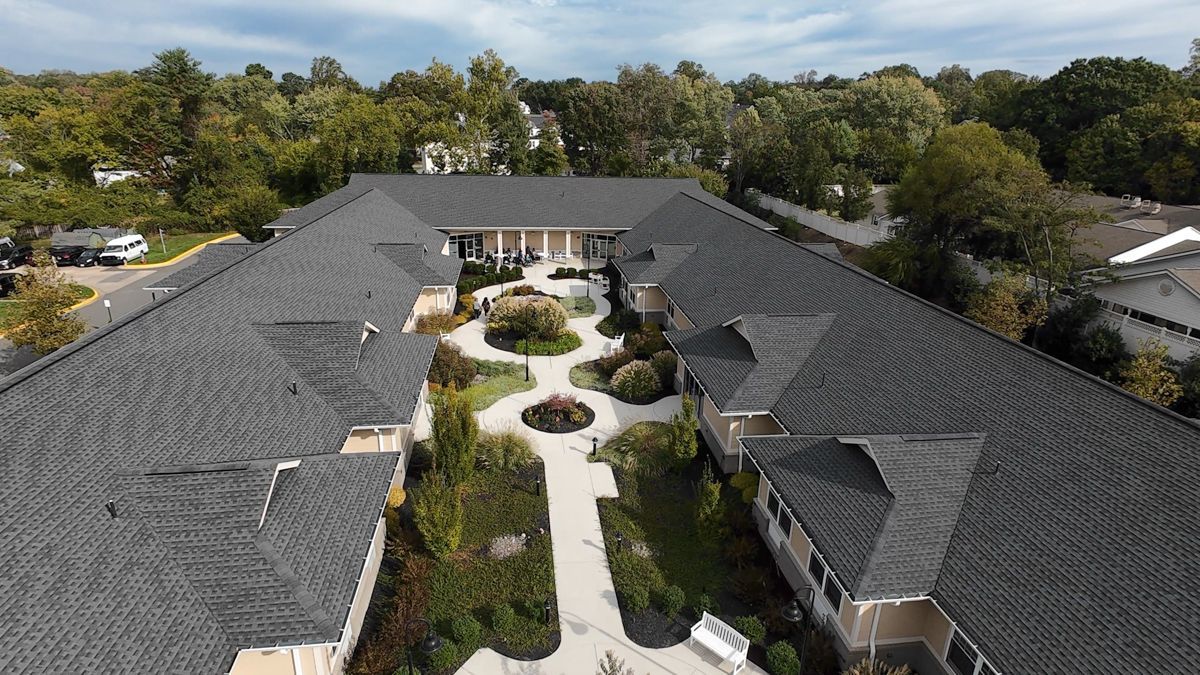 Renaissance Annandale exterior courtyard Drone footage
