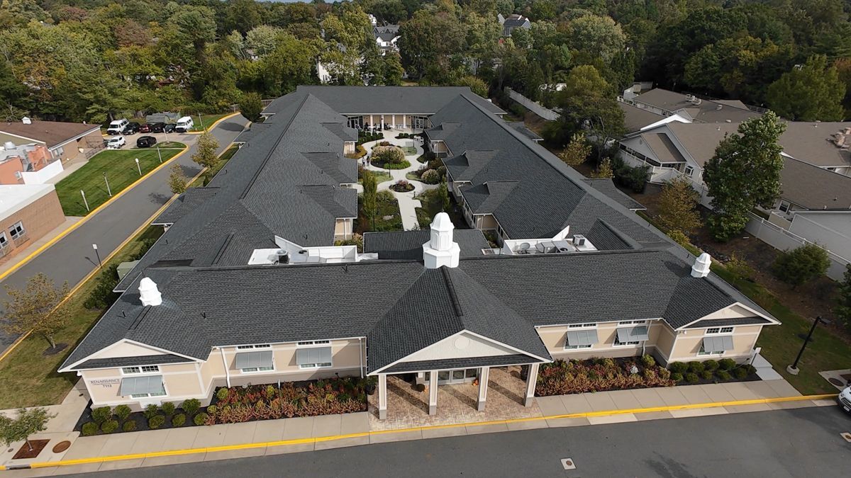 Renaissance Annandale exterior courtyard Drone footage