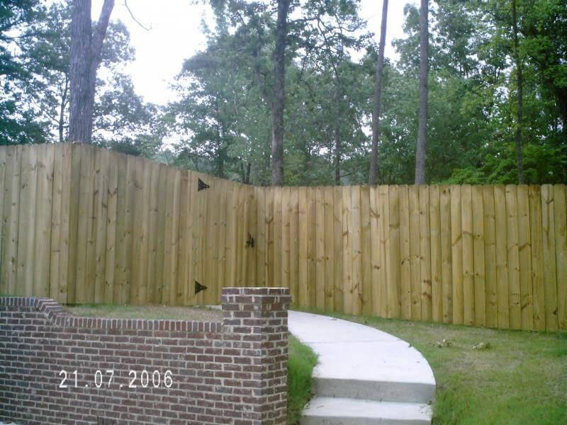 A picture of a wooden fence taken in 2006