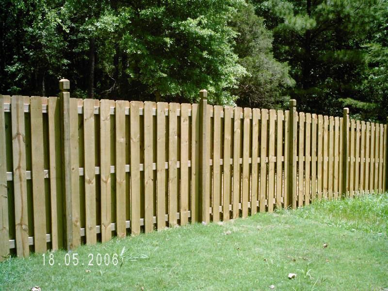 A picture of a wooden fence taken in 2006