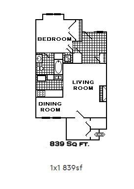 Large 1 Bed 1 Bath