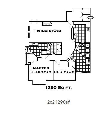 Large 2 Bed 2 Bath