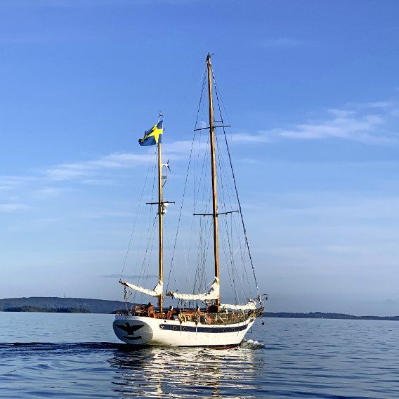 Skuta på sjön Alsen