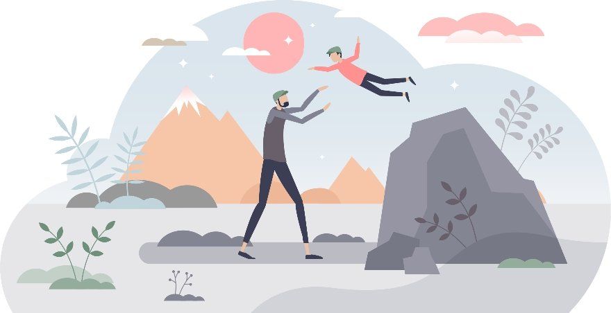 Modern illustration som illustrerar