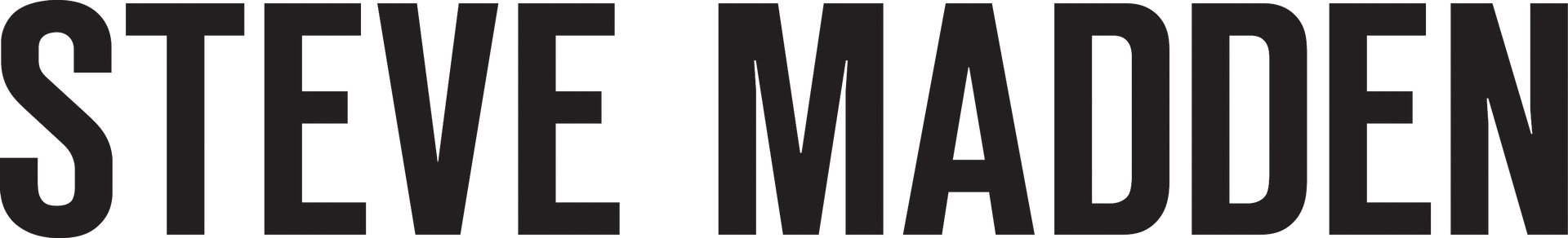 Steve Madden logo in black letters.