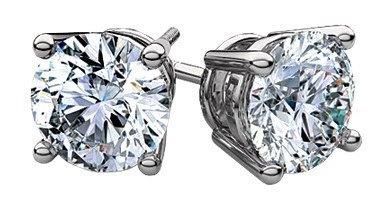 2 Carat Diamond Stud Earrings