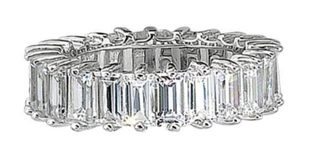 5 Carat White Gold Eternity Band