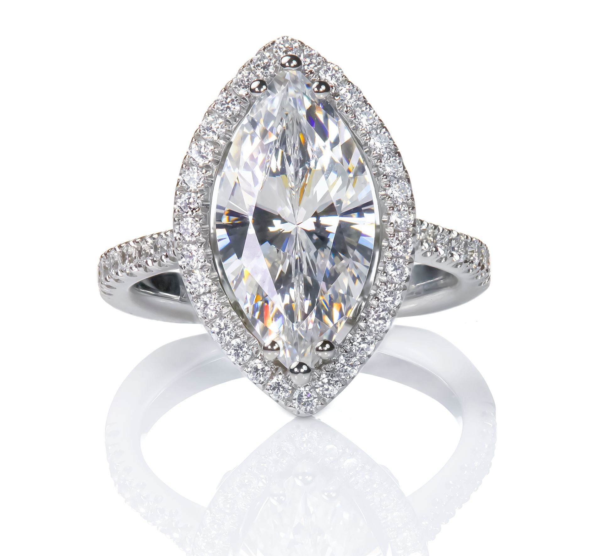 3 Carat Marquise Cut Diamond Ring
