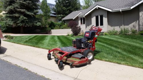 Mowing the Grass - Boulder Lawns in Boulder, CO