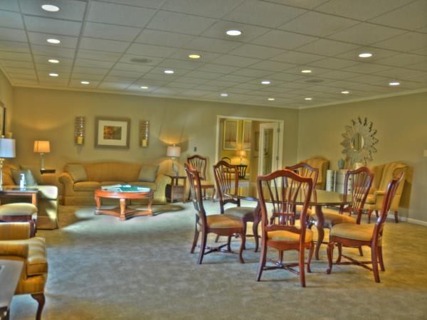 Seating area at Nelson Funeral Home in Logan, UT
