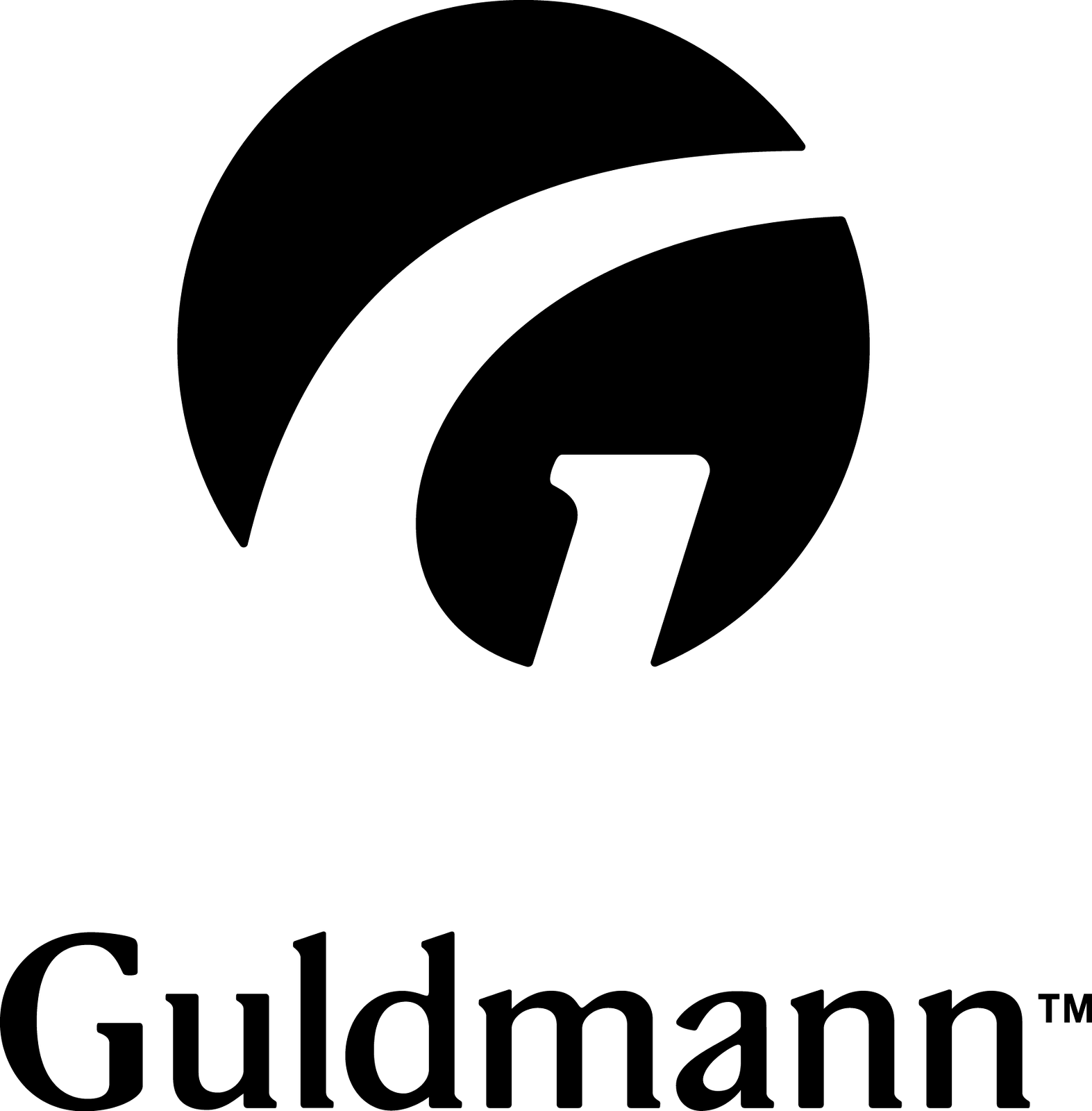 Ein schwarz-weißes Logo für das Unternehmen Guldmann.