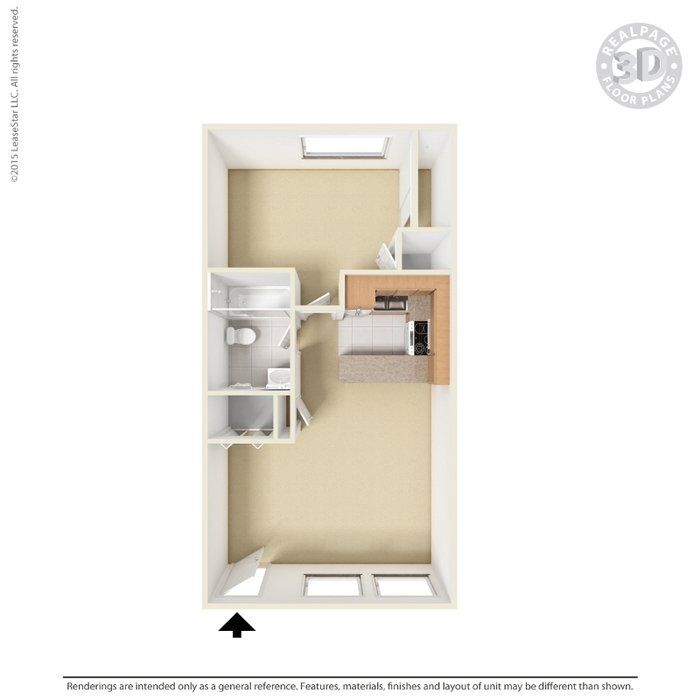 1 bedroomun furnished