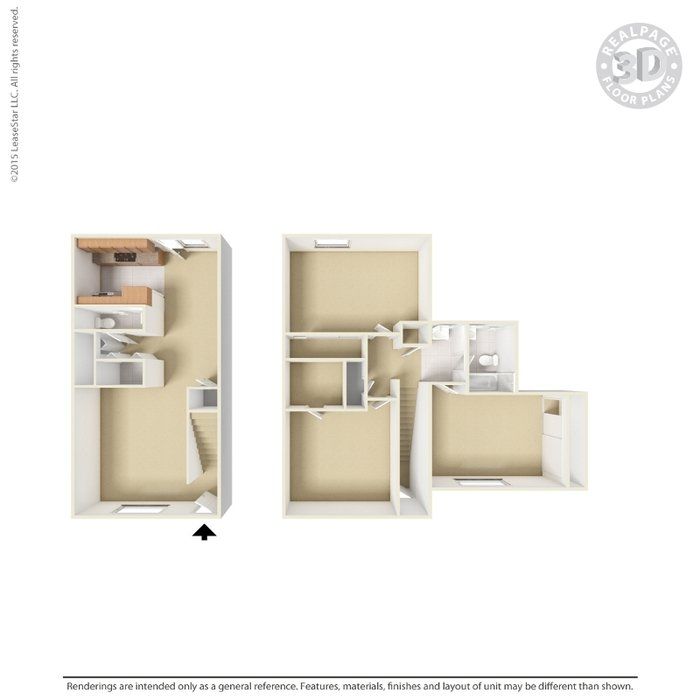 3 bedroom unfurnished