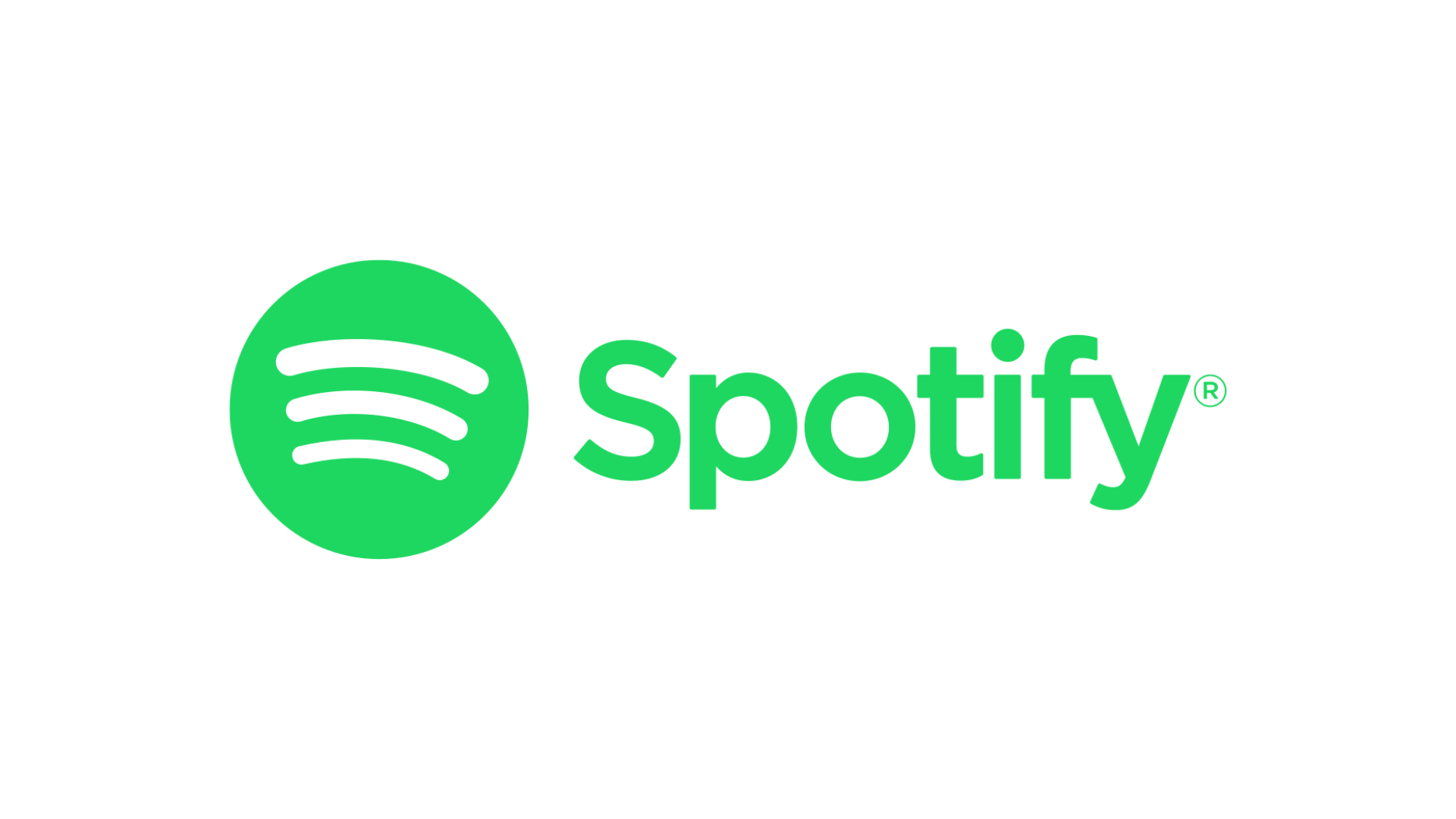 The spotify logo is green and white on a white background.