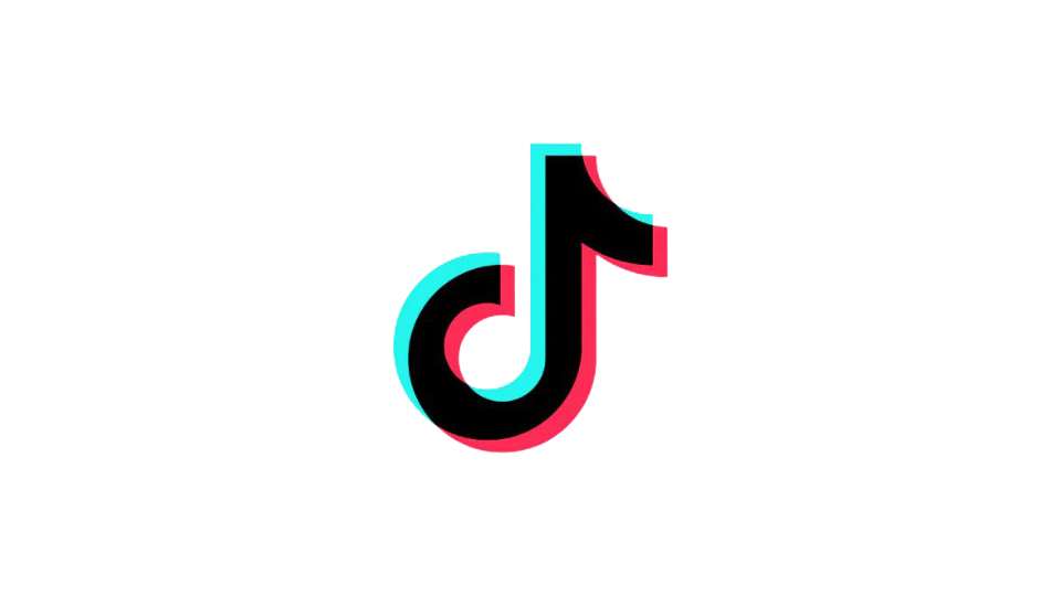 A tiktok logo on a white background.