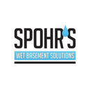 A logo for a company called spohrs wet basement solutions.