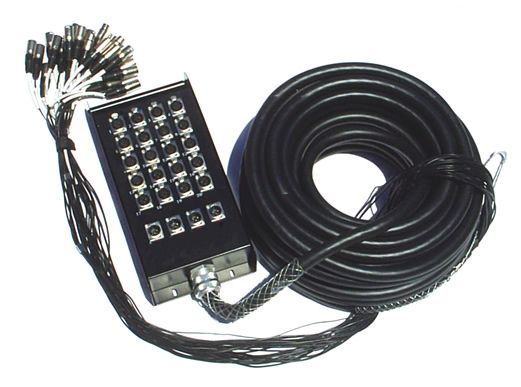A black box with a bunch of wires attached to it