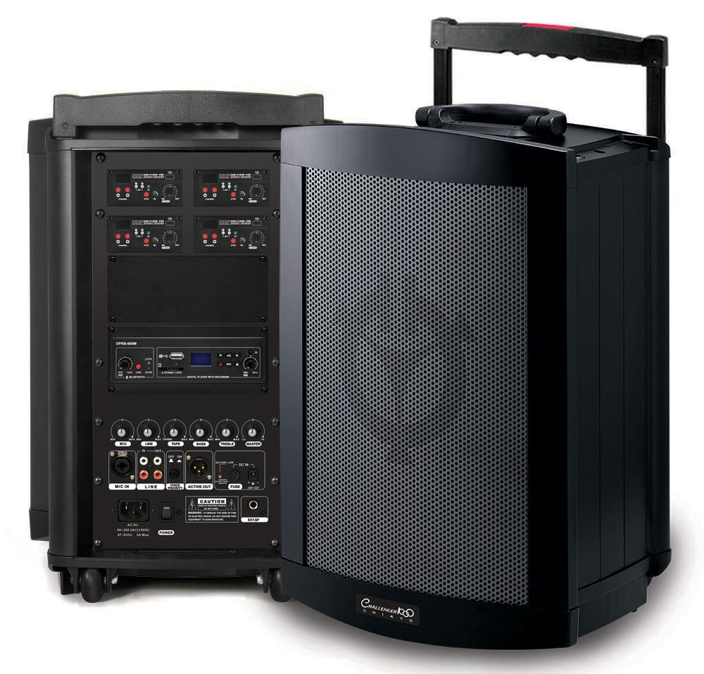 A pair of speakers sitting next to each other on a white background