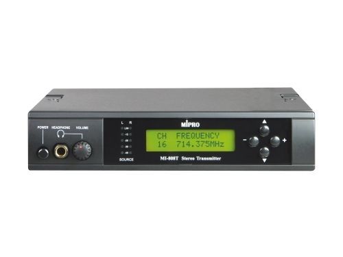 A black device with a green screen that says ch frequency