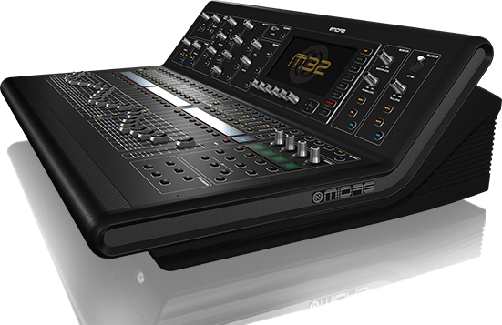 A black mixer is sitting on a white surface.