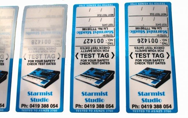 A set of test tags for starmist studio